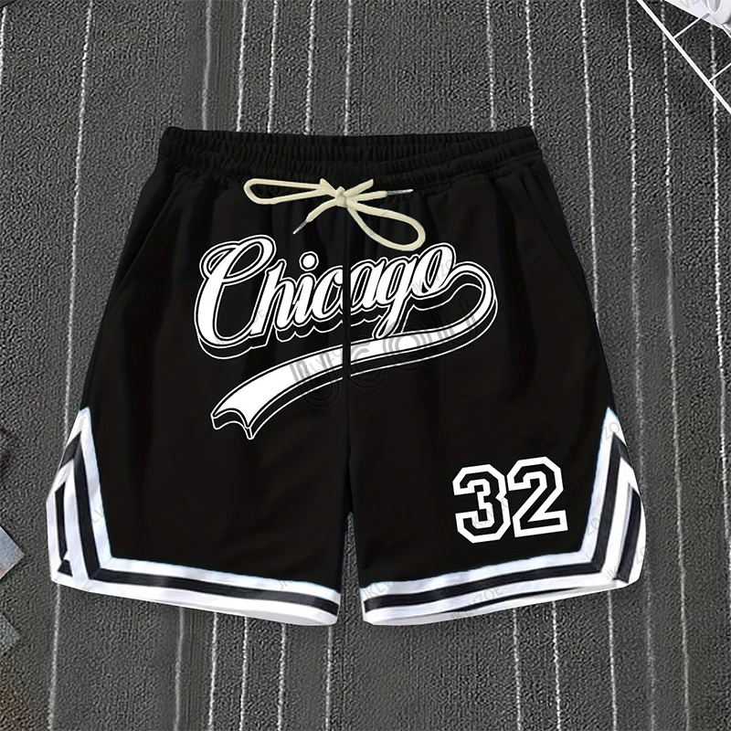 2025 Summer New Women Men Chicago 32 Printed Baskerball Short Pants Jersey Casual Beach Fitness Fashion Sports Training Shorts