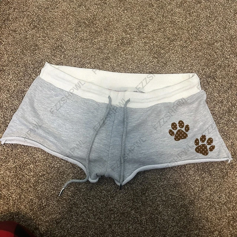 Gothic women's shorts aesthetically pleasing sexy retro unique geometric print cute kawaii Y2K Rock sweet everyday casual shorts