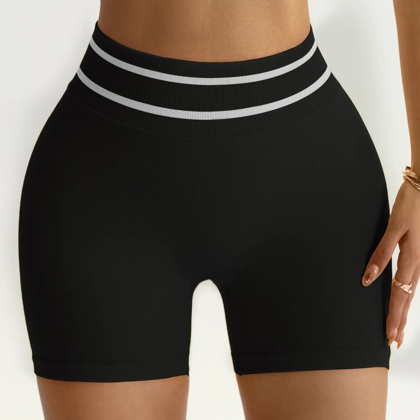 Women Gym Casual Shorts Running Biker Scrunch Sports Short Pants Yoga Fitness Workout Training High Waist Tights Elastic