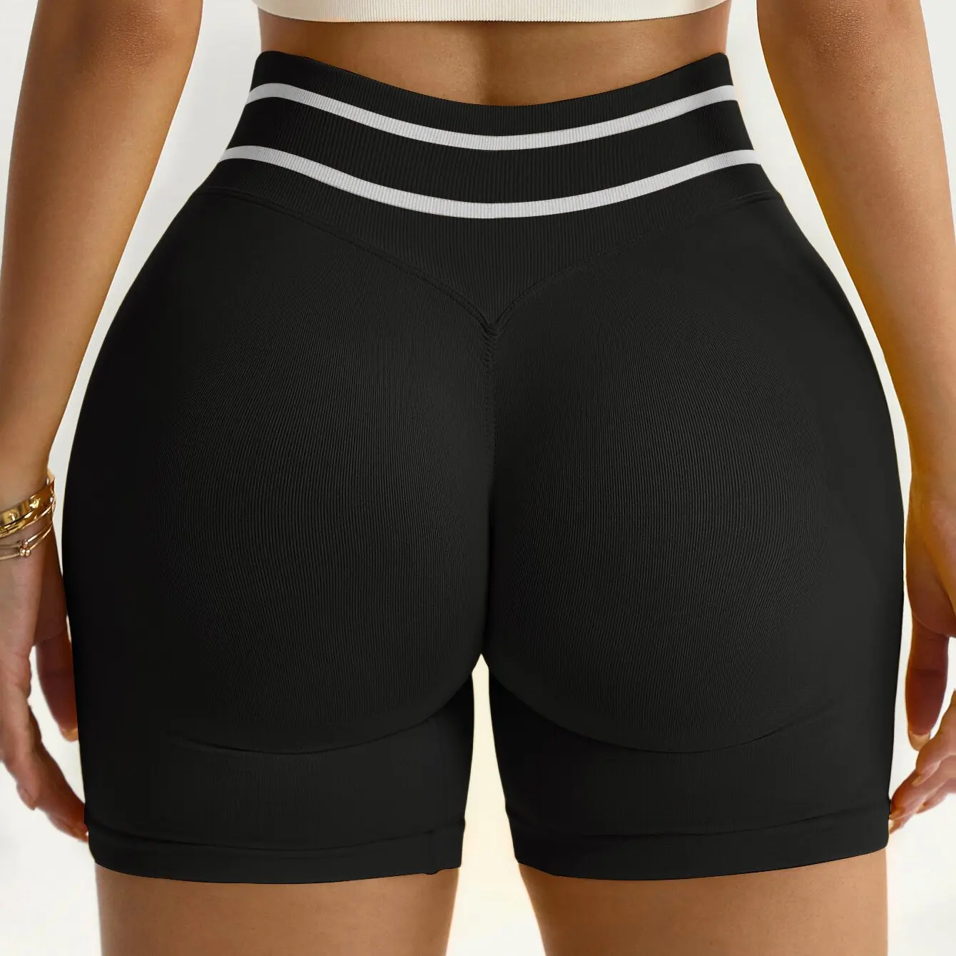Women Gym Casual Shorts Running Biker Scrunch Sports Short Pants Yoga Fitness Workout Training High Waist Tights Elastic