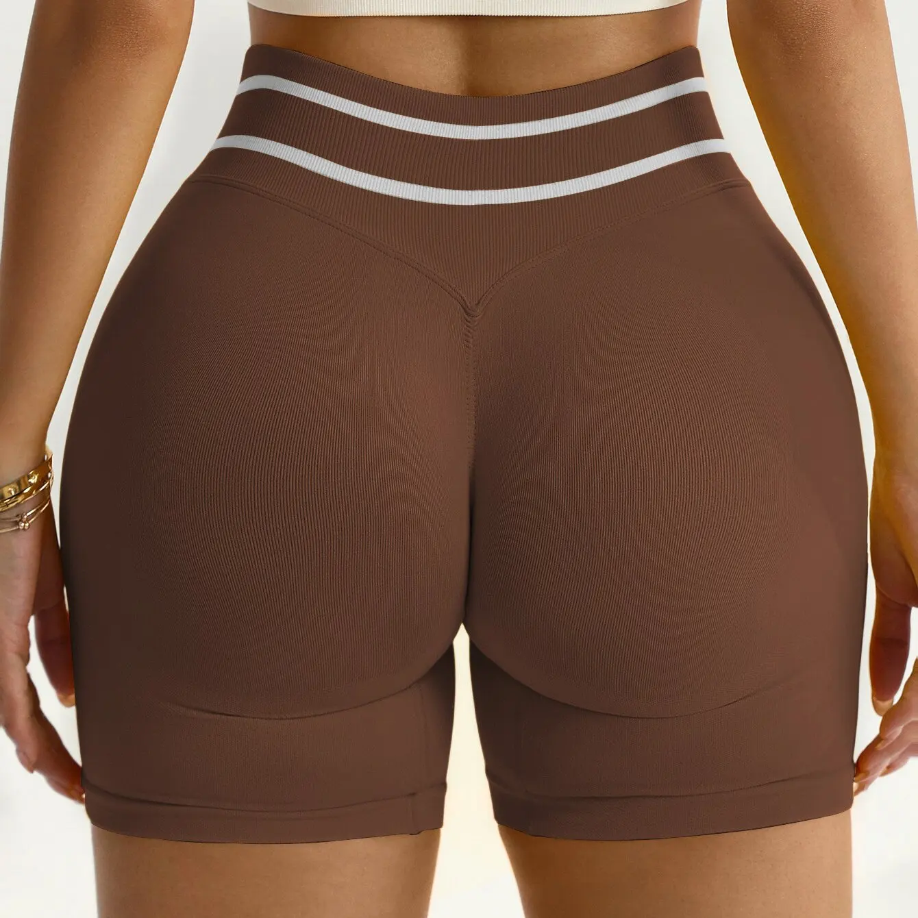 Women Gym Casual Shorts Running Biker Scrunch Sports Short Pants Yoga Fitness Workout Training High Waist Tights Elastic