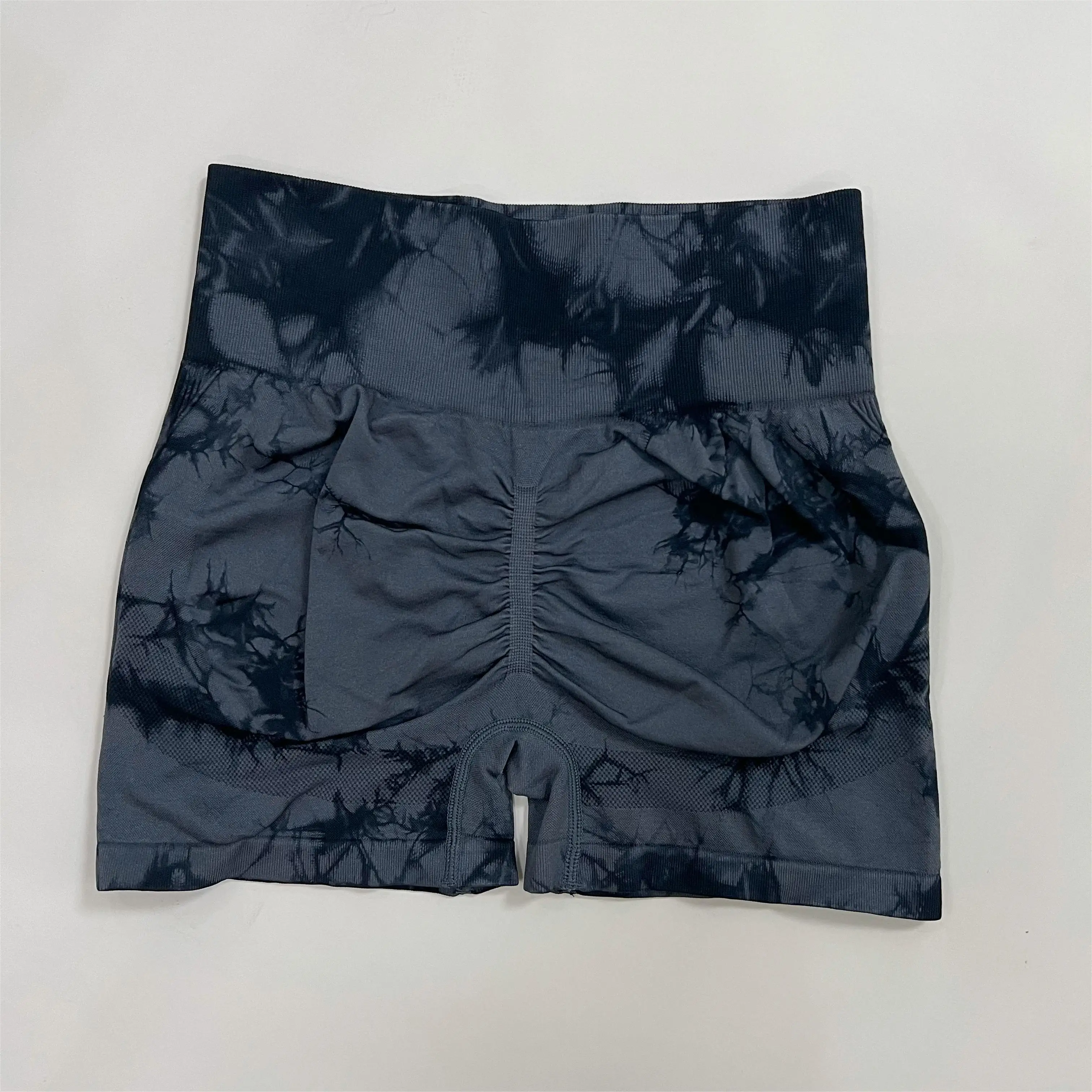 Women High Waist Gym Shorts Tie Dye Athletic Legging Butt Lifting Sports Leggins Elastic Yoga Pants Training Outdoor Tights