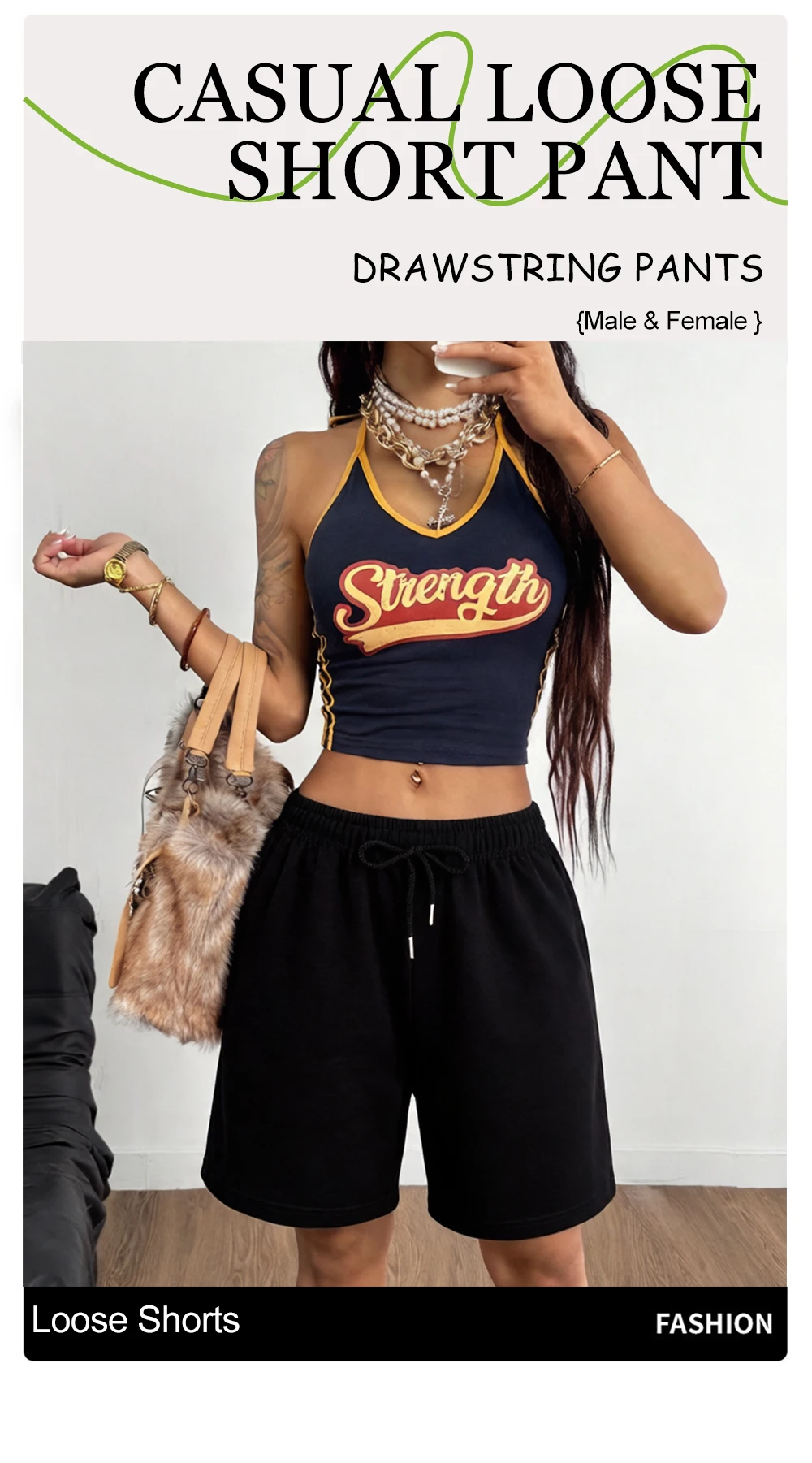 Fitness Summer Loose Sweatpants Woman Casual Simple Sport Bottom Running Cool Pocket Shorts Fashion Classic Stretch Short Pants