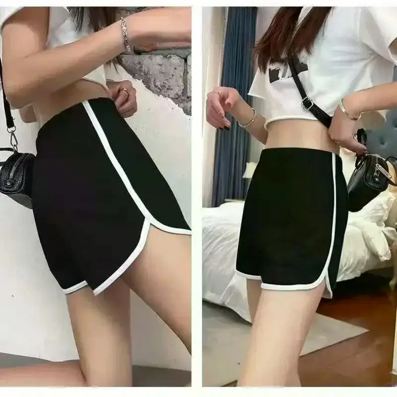 Summer New Shorts Women's Sports Shorts Casual Korean Edition Yoga Wide Legs Home Sleeping Pants High-waisted Slimming Shorts
