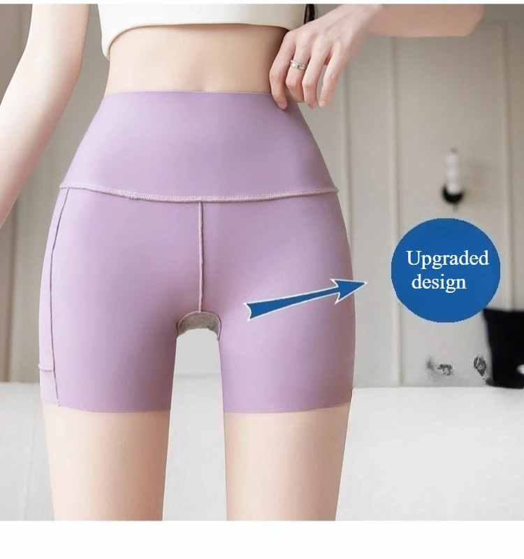 Big Size High Waist Skirt Women Stretchy Slim Shorts Prevent Light Leakage Workout Cycling Quick Dry Pleated Skirt Summer