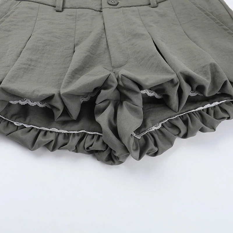 New Arrival 2025 Summer Low-Rise Shorts Women Sexy Unique Bloomer Design Hot Pants Female Trendy Mini Shorts