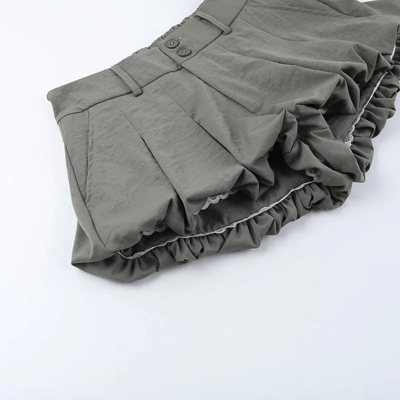 New Arrival 2025 Summer Low-Rise Shorts Women Sexy Unique Bloomer Design Hot Pants Female Trendy Mini Shorts