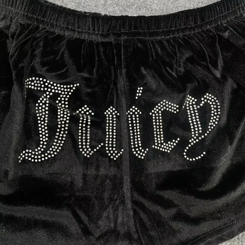 Retro fashion Gothic breathable casual tight pants, low waisted women's shorts, summer hot brick decoration