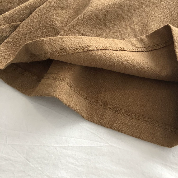 Limiguyue Breathable Cotton Linen Shorts Japanese Retro High Waist Wide Leg Bermuda Shorts Suit Casual Summer Woman Loose J200