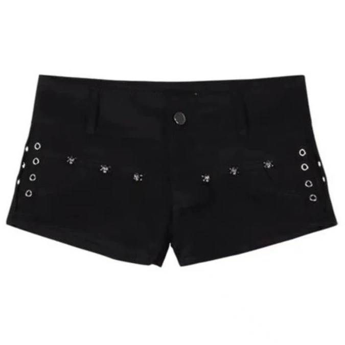2026 Casual Women's Denim Shorts 2000s Aesthetic High Waist New Fashion Hot Girls Multi-Pocket Button Super Short Hot Pants