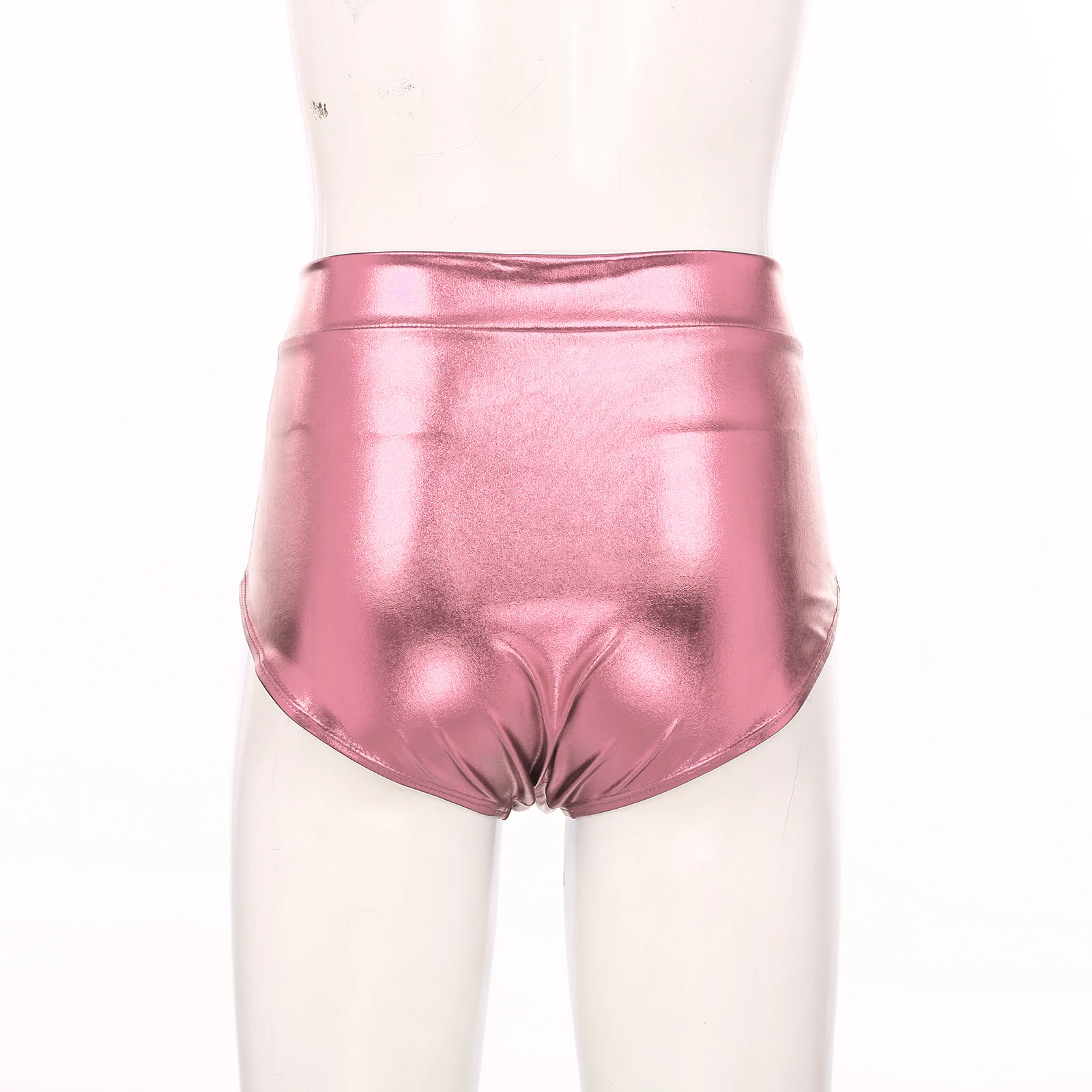 Womens Metallic Booty Shorts Shiny Panties Bikini Briefs Hot Pants Music Festival Rave Pole Dance Bottoms Party Costume Clubwear