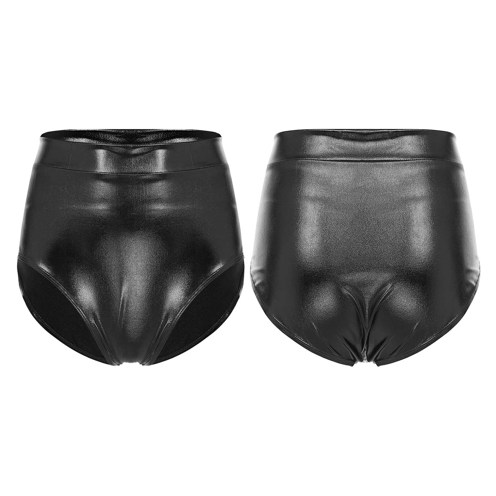 Womens Metallic Booty Shorts Shiny Panties Bikini Briefs Hot Pants Music Festival Rave Pole Dance Bottoms Party Costume Clubwear