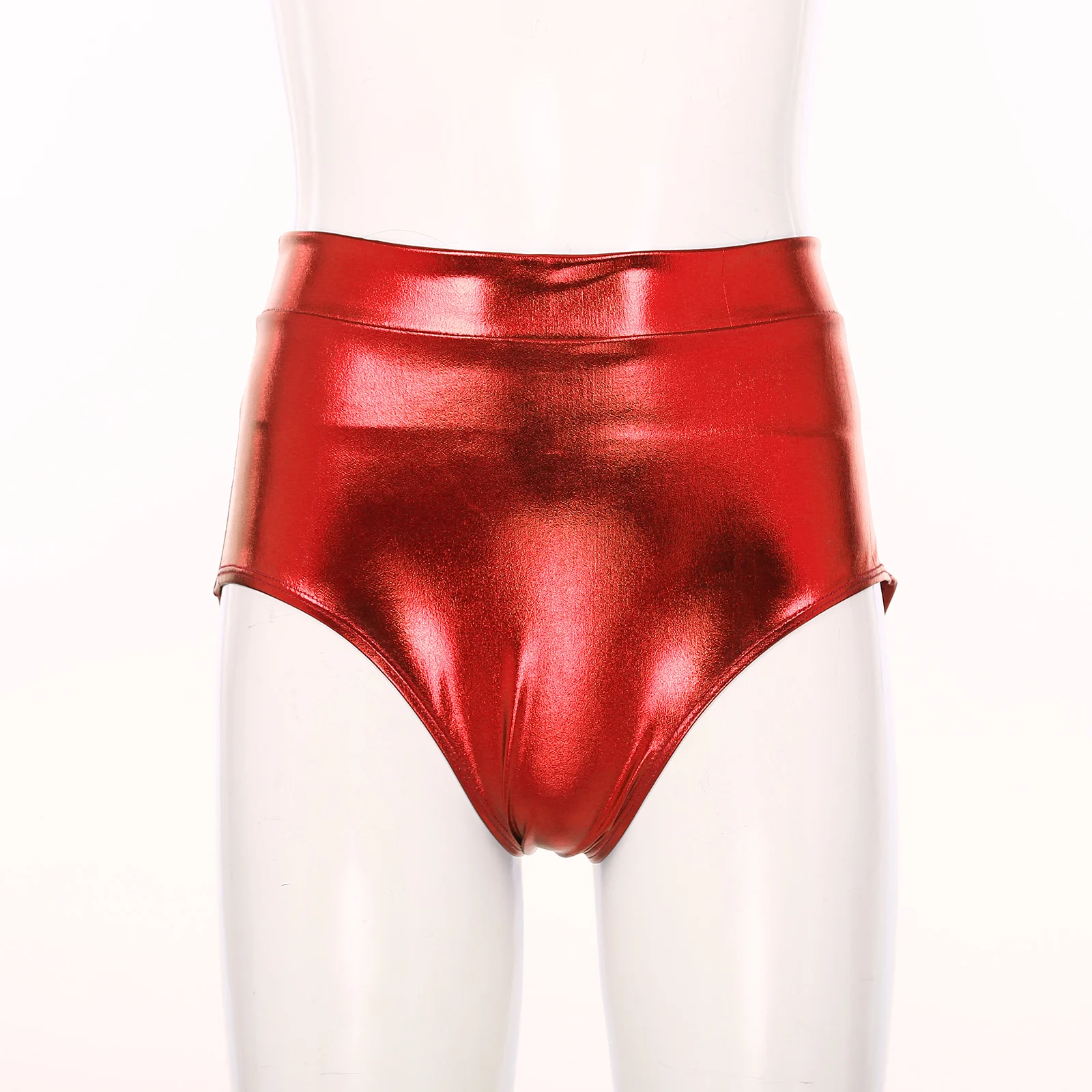 Womens Metallic Booty Shorts Shiny Panties Bikini Briefs Hot Pants Music Festival Rave Pole Dance Bottoms Party Costume Clubwear