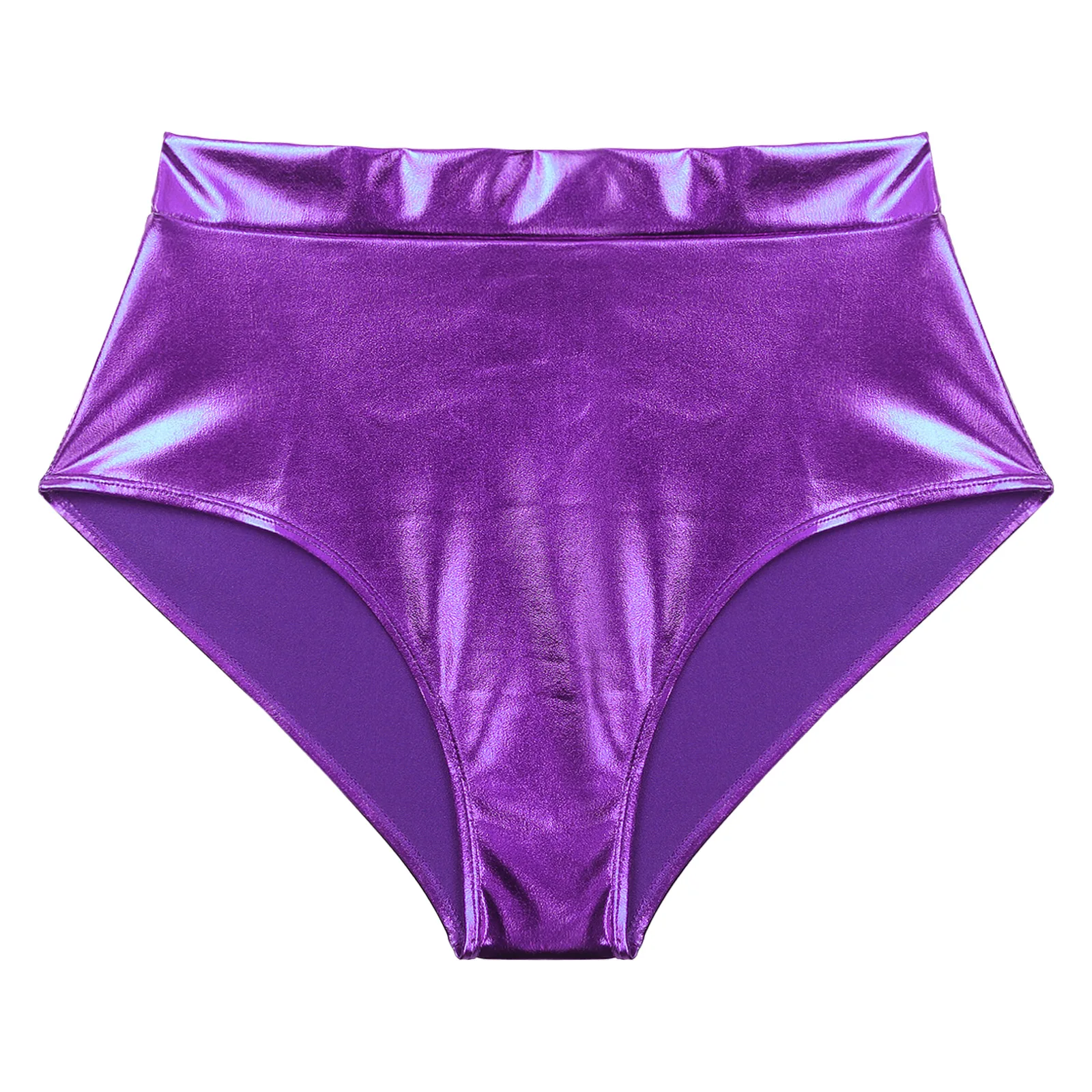 Womens Metallic Booty Shorts Shiny Panties Bikini Briefs Hot Pants Music Festival Rave Pole Dance Bottoms Party Costume Clubwear
