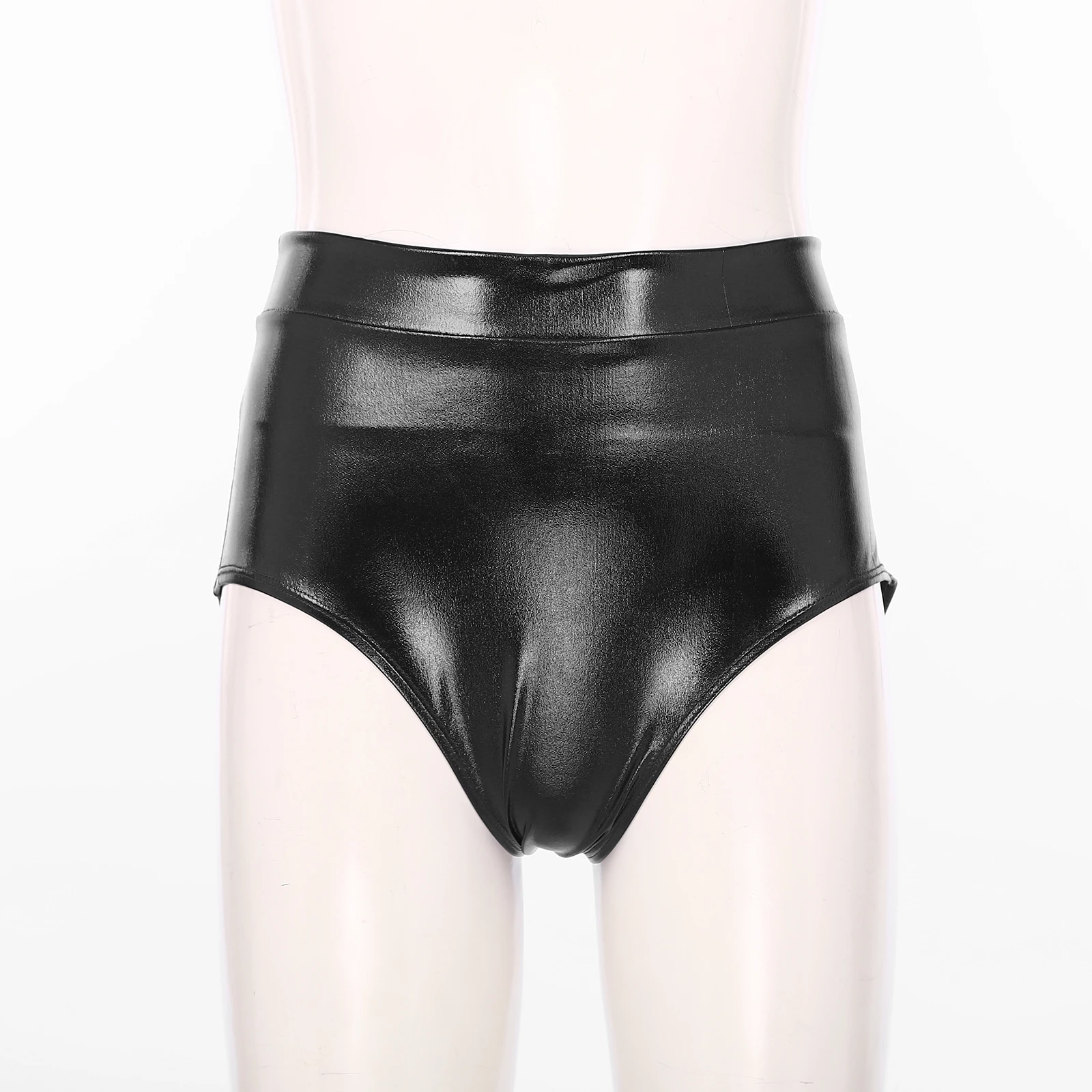 Womens Metallic Booty Shorts Shiny Panties Bikini Briefs Hot Pants Music Festival Rave Pole Dance Bottoms Party Costume Clubwear