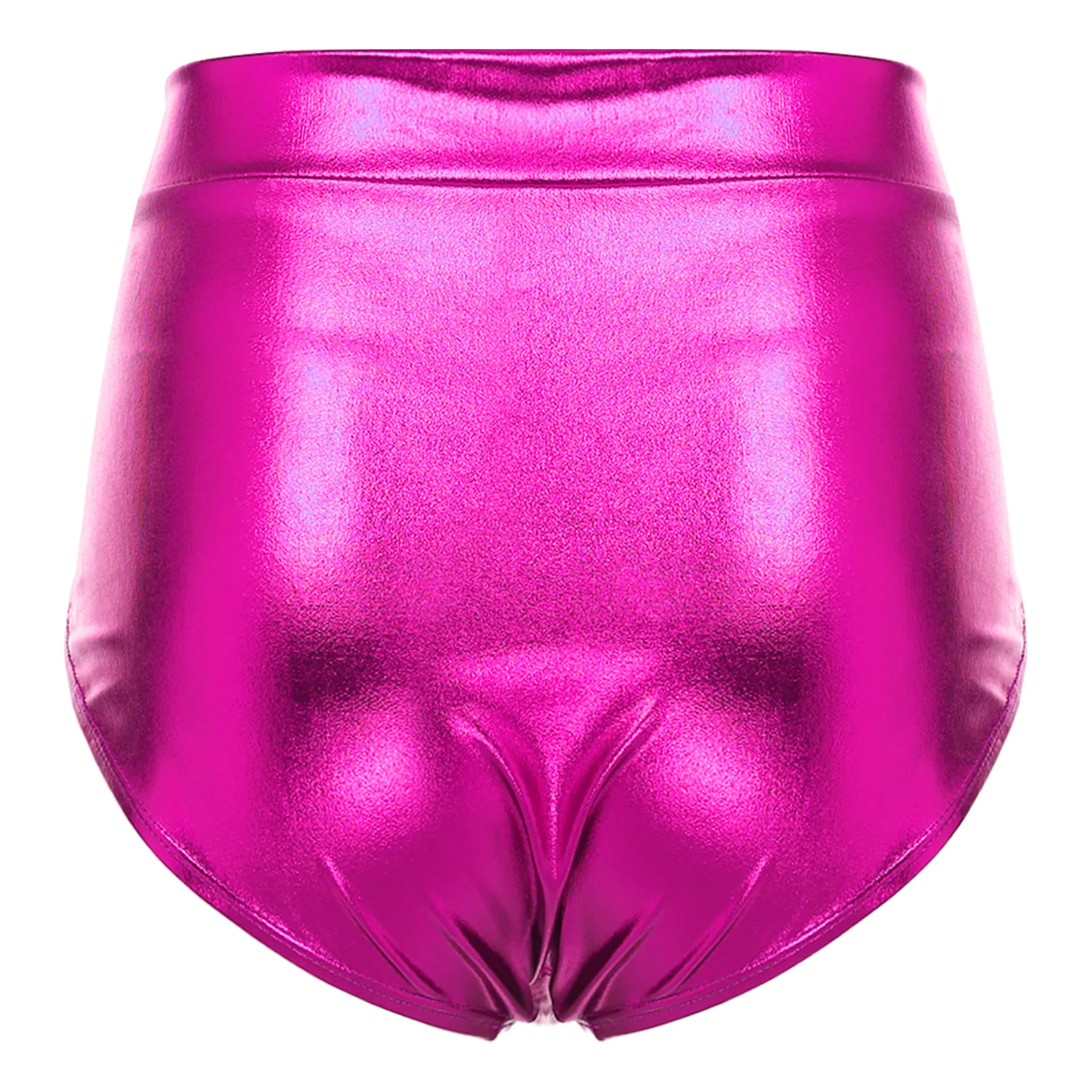 Womens Metallic Booty Shorts Shiny Panties Bikini Briefs Hot Pants Music Festival Rave Pole Dance Bottoms Party Costume Clubwear