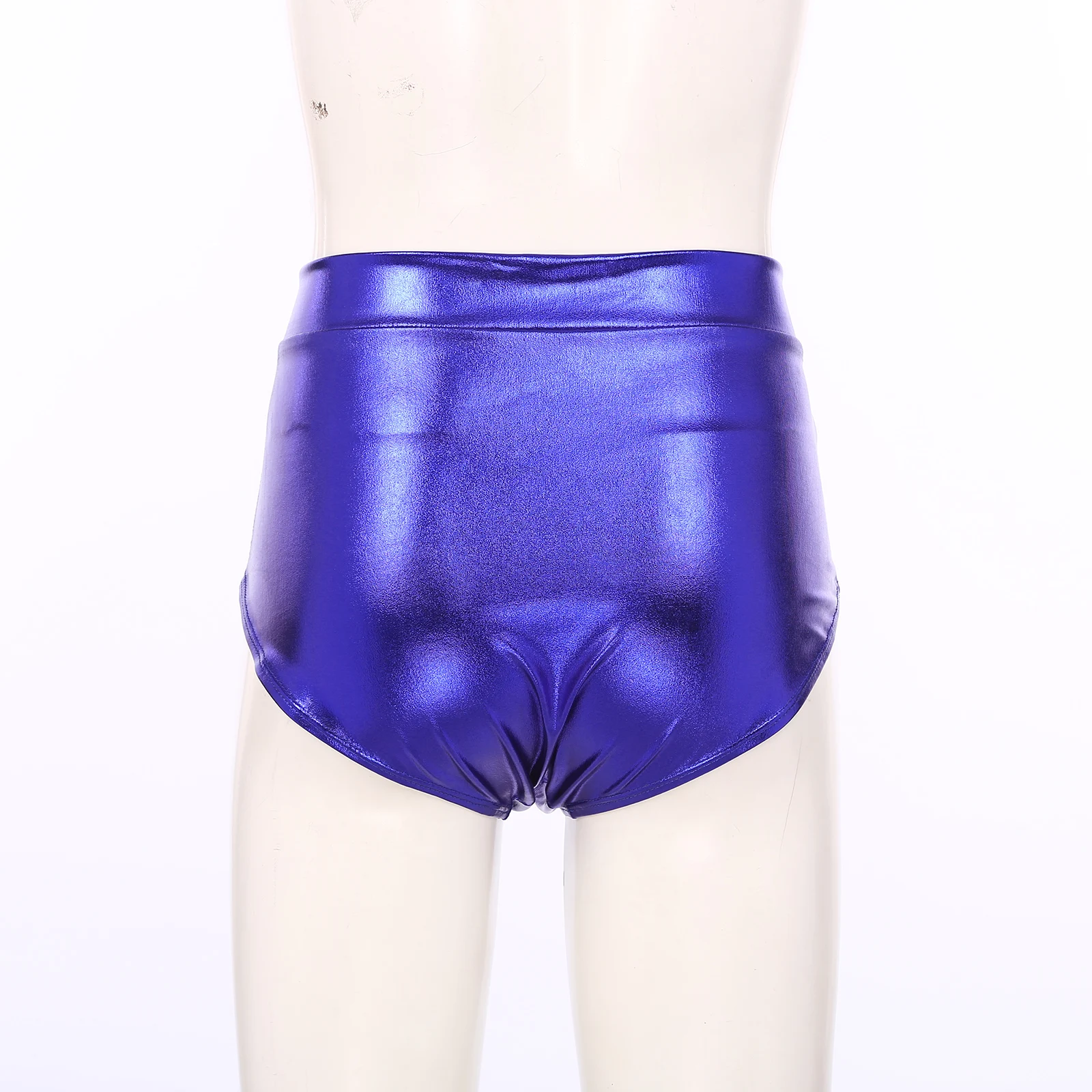Womens Metallic Booty Shorts Shiny Panties Bikini Briefs Hot Pants Music Festival Rave Pole Dance Bottoms Party Costume Clubwear