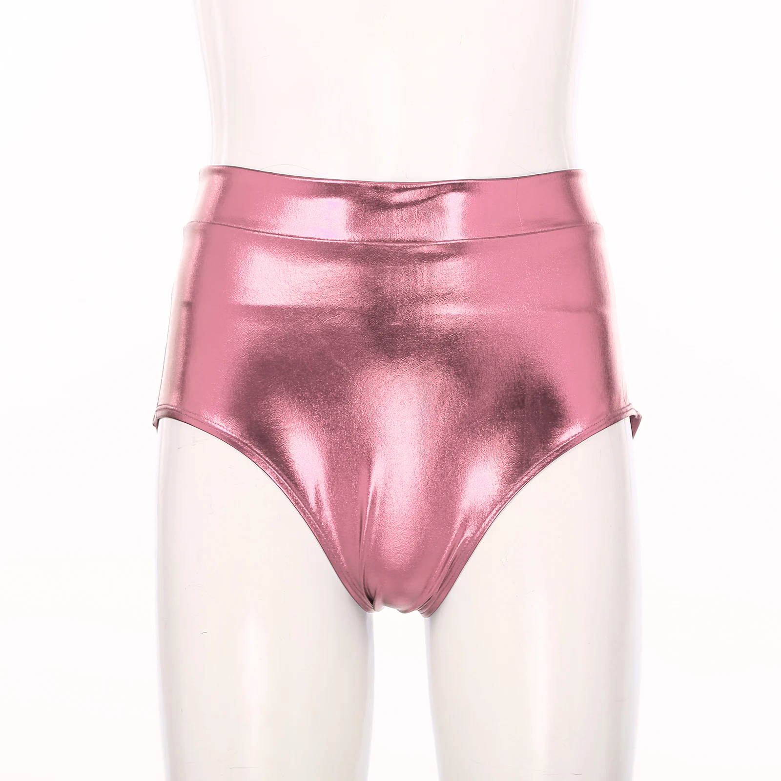 Womens Metallic Booty Shorts Shiny Panties Bikini Briefs Hot Pants Music Festival Rave Pole Dance Bottoms Party Costume Clubwear