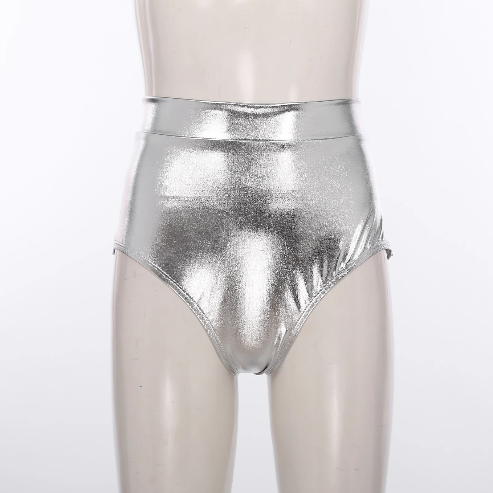 Womens Metallic Booty Shorts Shiny Panties Bikini Briefs Hot Pants Music Festival Rave Pole Dance Bottoms Party Costume Clubwear