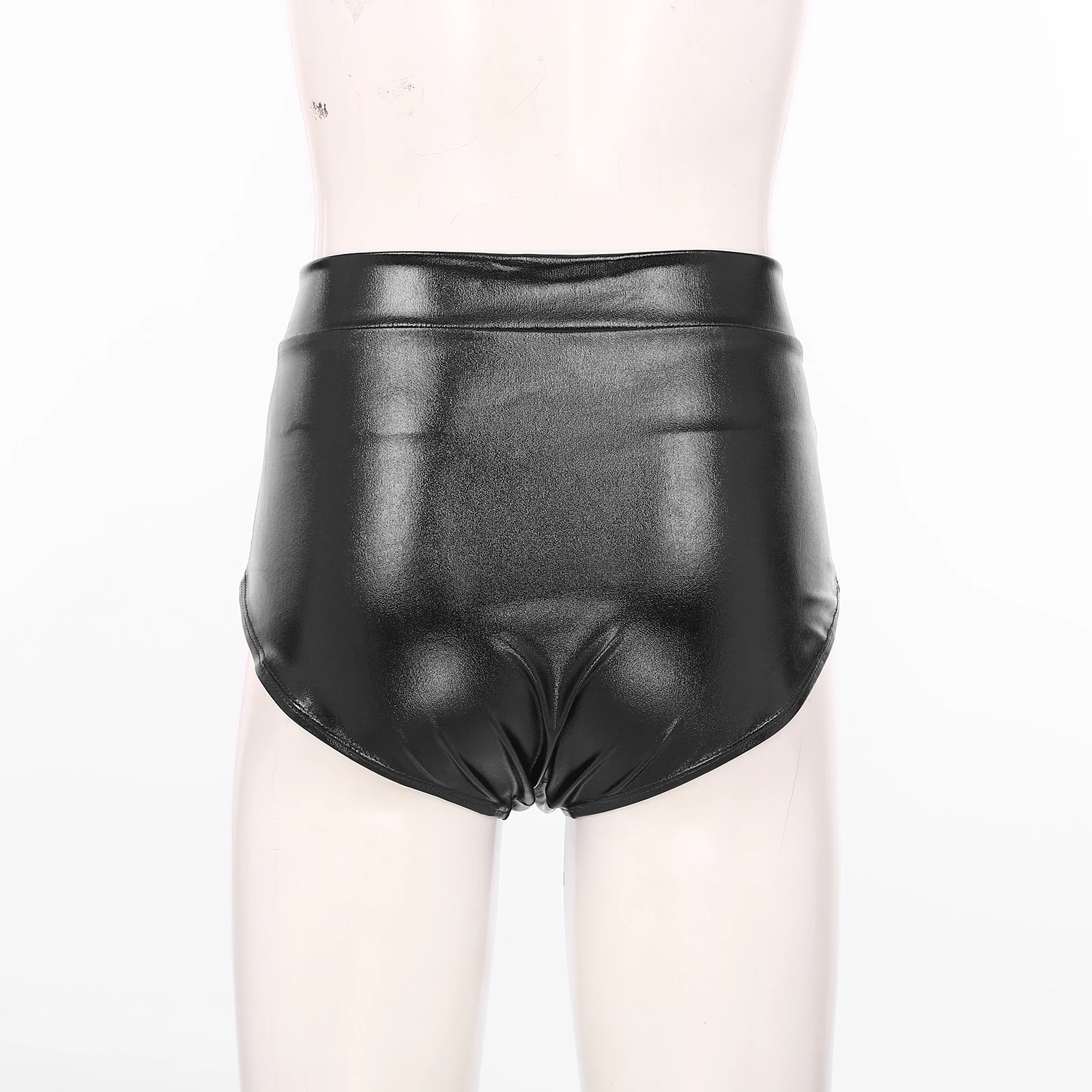 Womens Metallic Booty Shorts Shiny Panties Bikini Briefs Hot Pants Music Festival Rave Pole Dance Bottoms Party Costume Clubwear