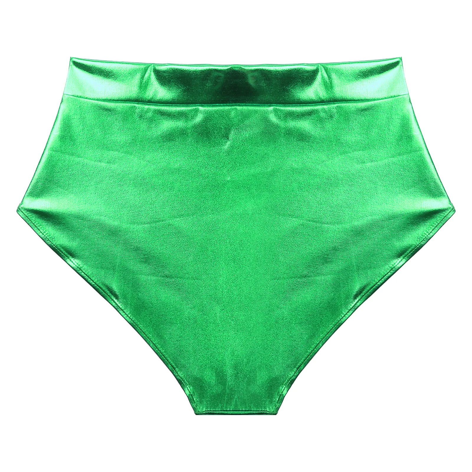 Womens Metallic Booty Shorts Shiny Panties Bikini Briefs Hot Pants Music Festival Rave Pole Dance Bottoms Party Costume Clubwear
