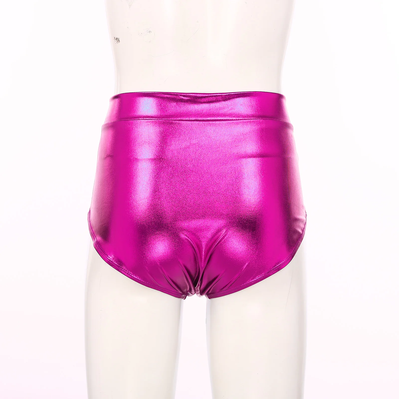 Womens Metallic Booty Shorts Shiny Panties Bikini Briefs Hot Pants Music Festival Rave Pole Dance Bottoms Party Costume Clubwear