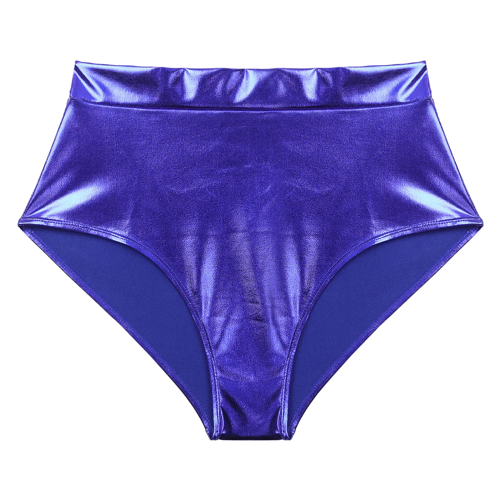 Womens Metallic Booty Shorts Shiny Panties Bikini Briefs Hot Pants Music Festival Rave Pole Dance Bottoms Party Costume Clubwear