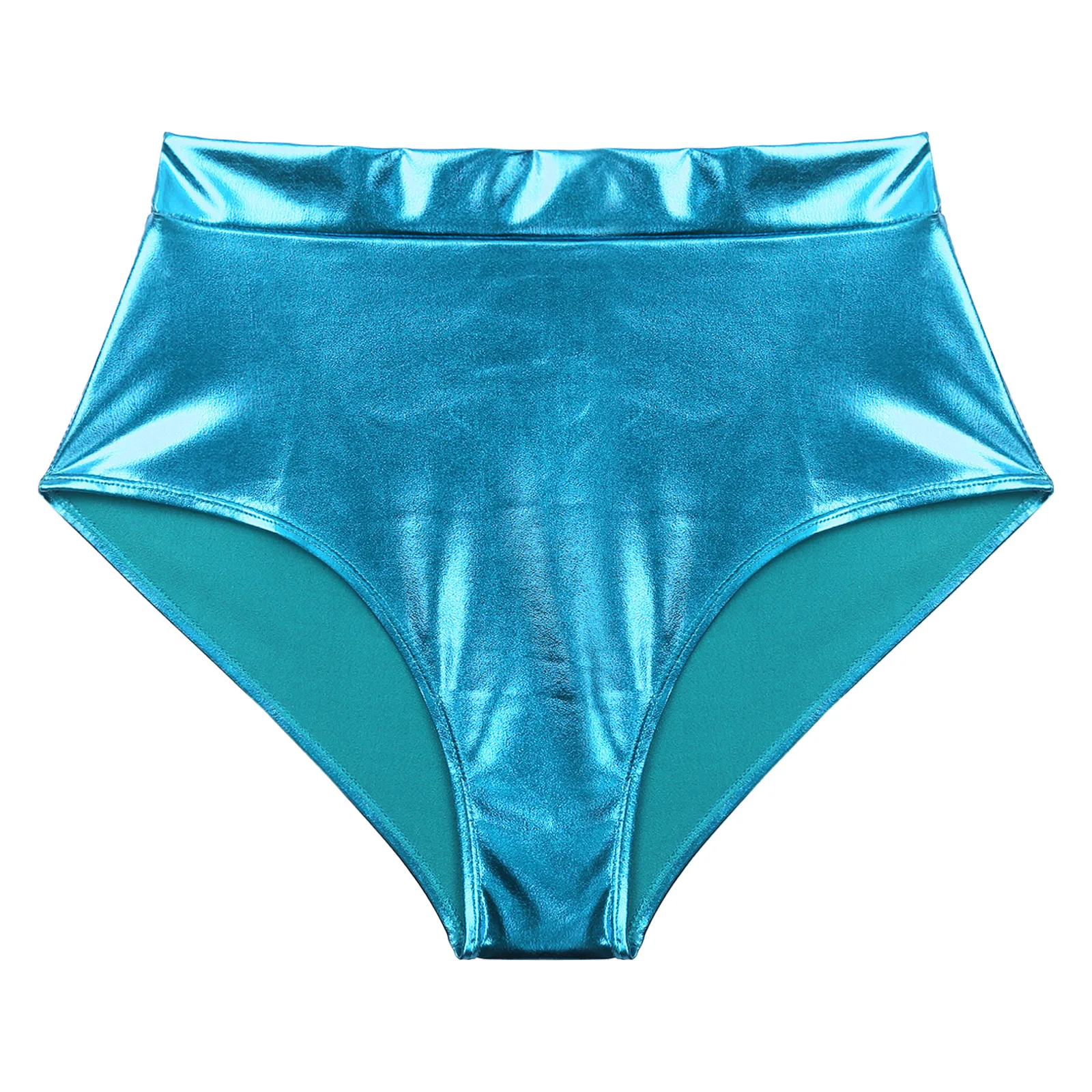 Womens Metallic Booty Shorts Shiny Panties Bikini Briefs Hot Pants Music Festival Rave Pole Dance Bottoms Party Costume Clubwear