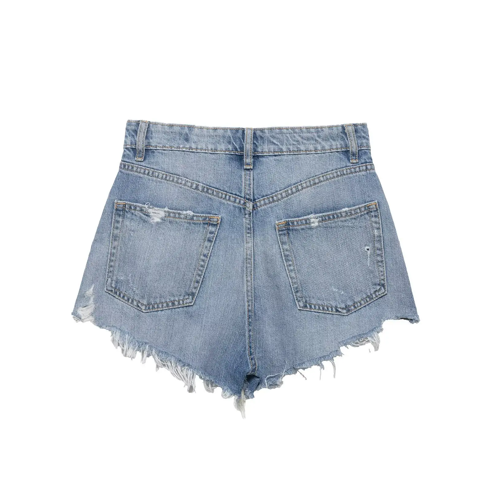 2026 Summer New Women's Hole Shorts Female Fashion High-waisted Casual Short Jeans