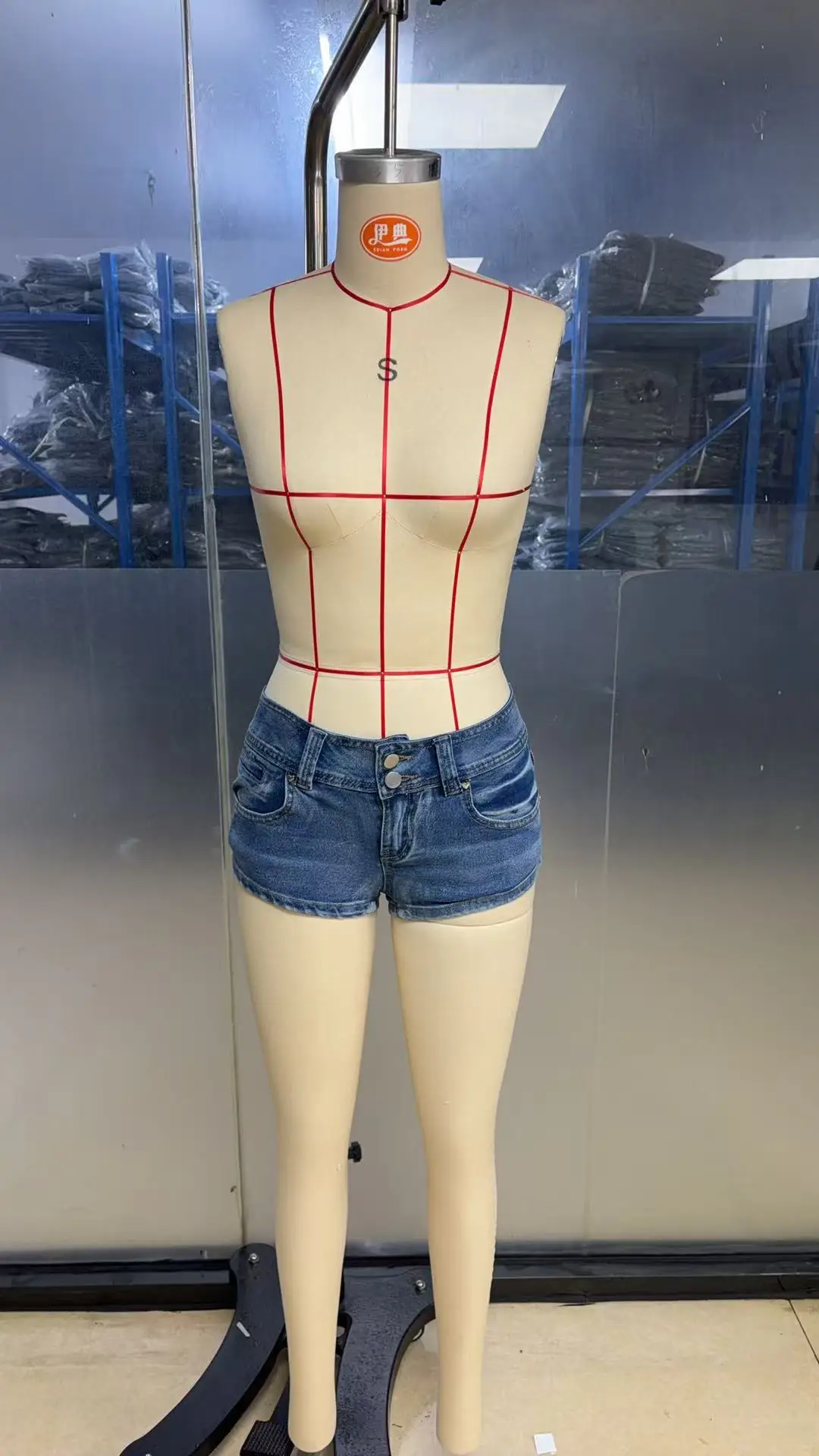 2026 Summer New Women's Sexy Low-rise Tight Elastic Super Short Denim Micro Mini Shorts