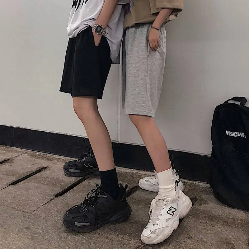 Loose Casual Large Sports Shorts Elastic Waist Korean Style Short High Waist Pants Fitness Running Shorts Women Summer Harajuku