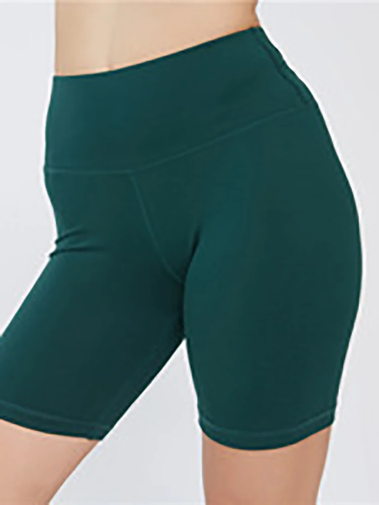 2025 Sexy Gym Shorts Woman Skinny Stretch High Waist Solid Color Shorts Beautiful Coquette Exercise