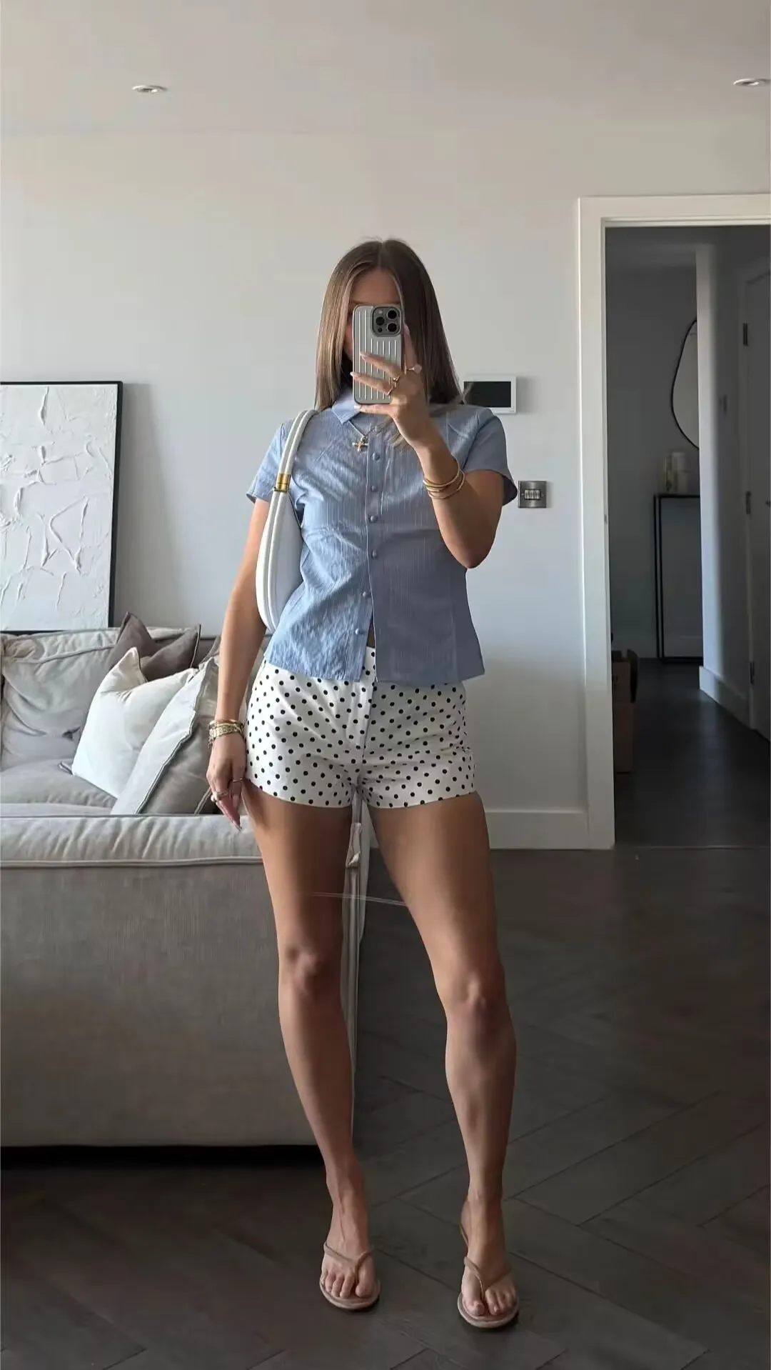 YENKYE 2025 Vintage Polka Dot Shorts Women Mid-rise Casual Summer Short Pants Pantalones Cortos