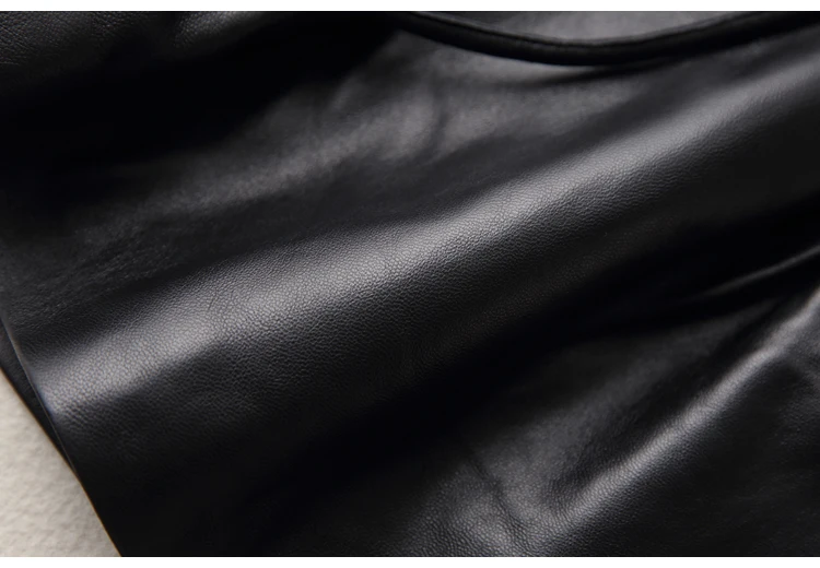 2025 Spring Ladies New Europe/America High Waist Genuine Leather Shorts Women Tether Belt Loose Wide Short Pants Street Scanties