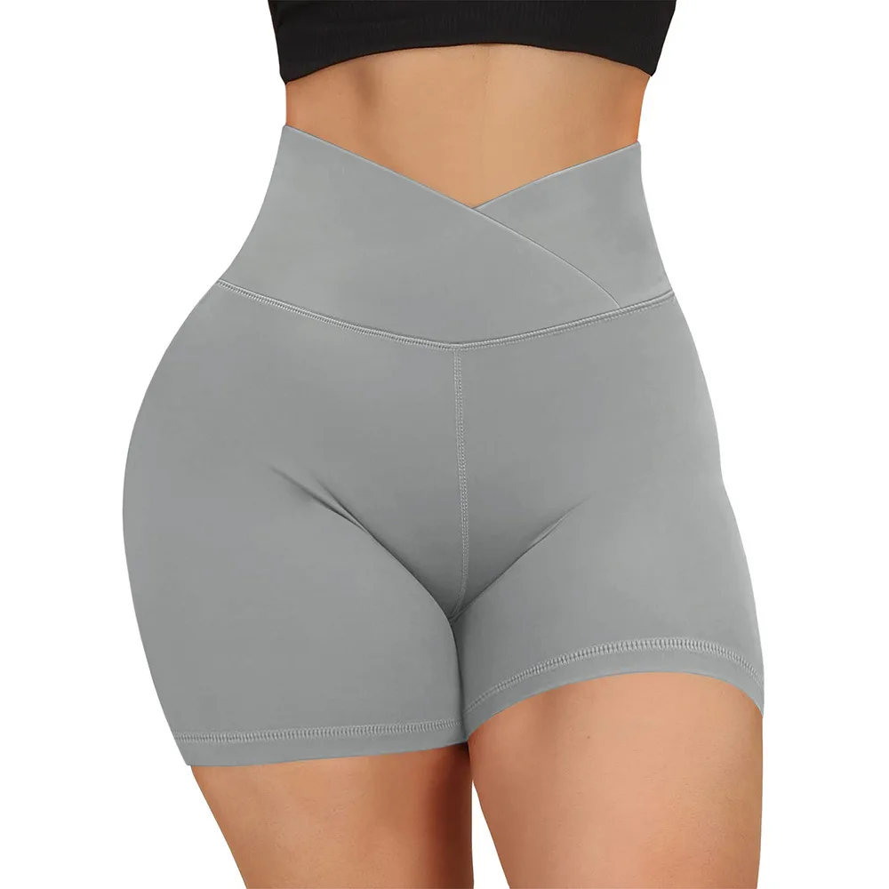 New Women High Waist Honeycomb Yoga Shorts Seamless Workout Elastic Buttocks Sportswear Impact Fitness Leggings Gym