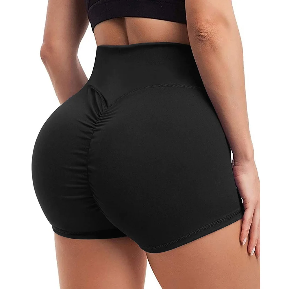 New Women High Waist Honeycomb Yoga Shorts Seamless Workout Elastic Buttocks Sportswear Impact Fitness Leggings Gym