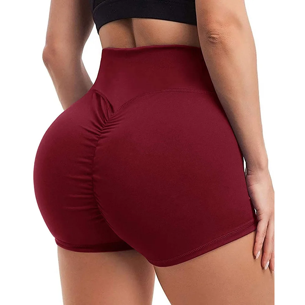 New Women High Waist Honeycomb Yoga Shorts Seamless Workout Elastic Buttocks Sportswear Impact Fitness Leggings Gym
