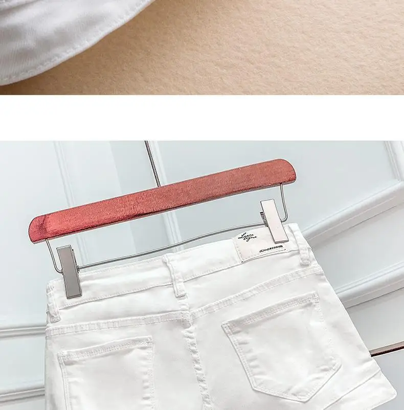 White Denim Shorts Women Low waisted 2026 New Korean version Slim Elastic Skinny Buttocks Wrapped Sexy Short Hot pants Female