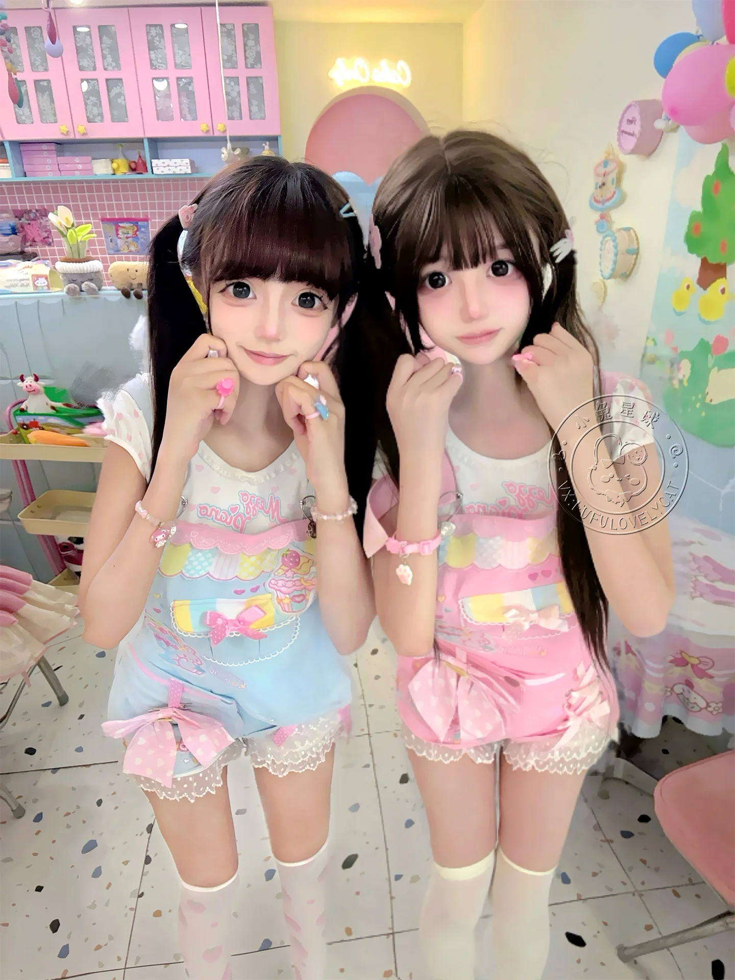Japanese Soft Girls Kawaii Pink Strap Shorts Detachable Summer New Girl's Cute Bow Lace Embroidery Shorts Daughter's Clothing