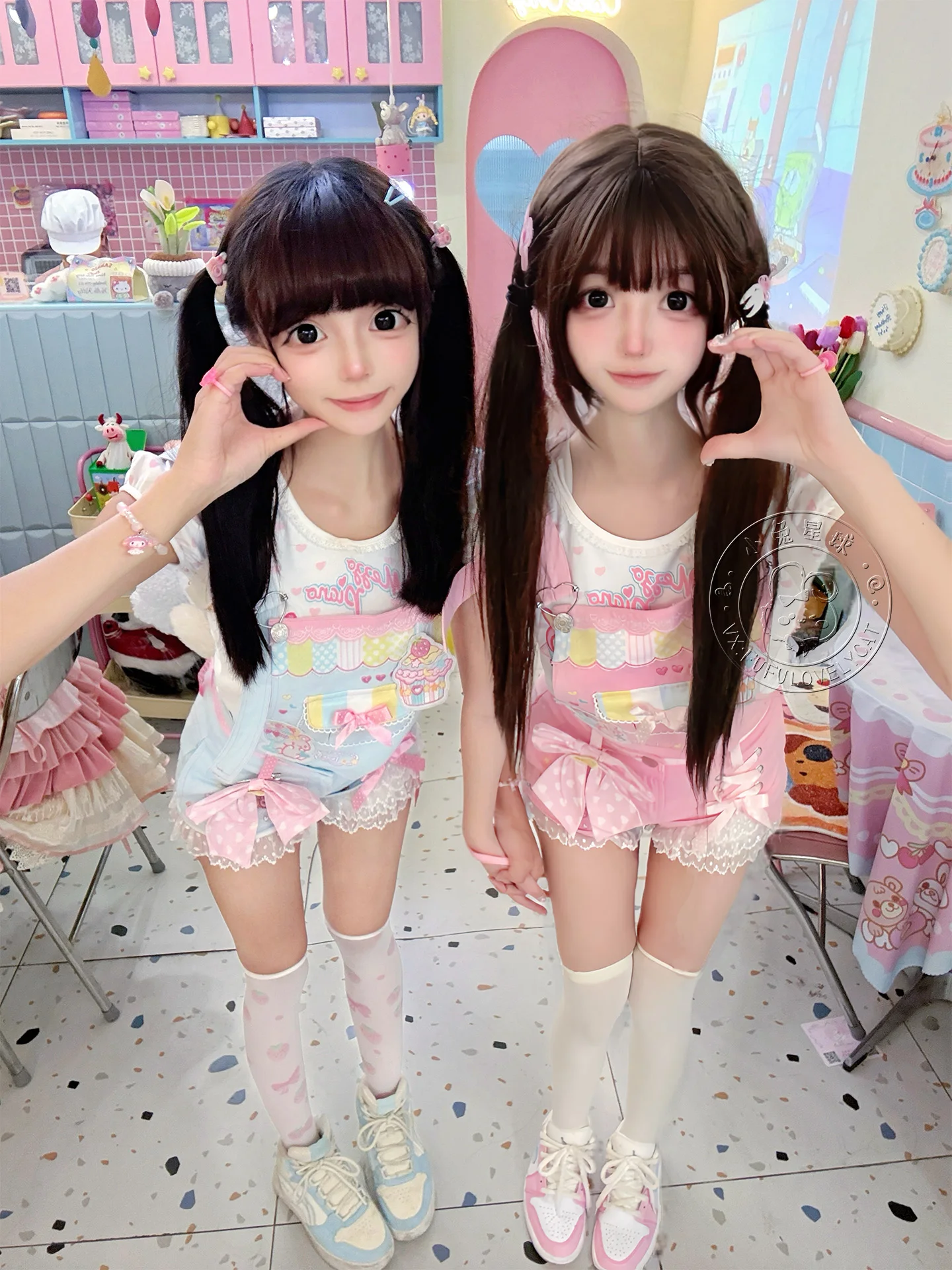 Japanese Soft Girls Kawaii Pink Strap Shorts Detachable Summer New Girl's Cute Bow Lace Embroidery Shorts Daughter's Clothing