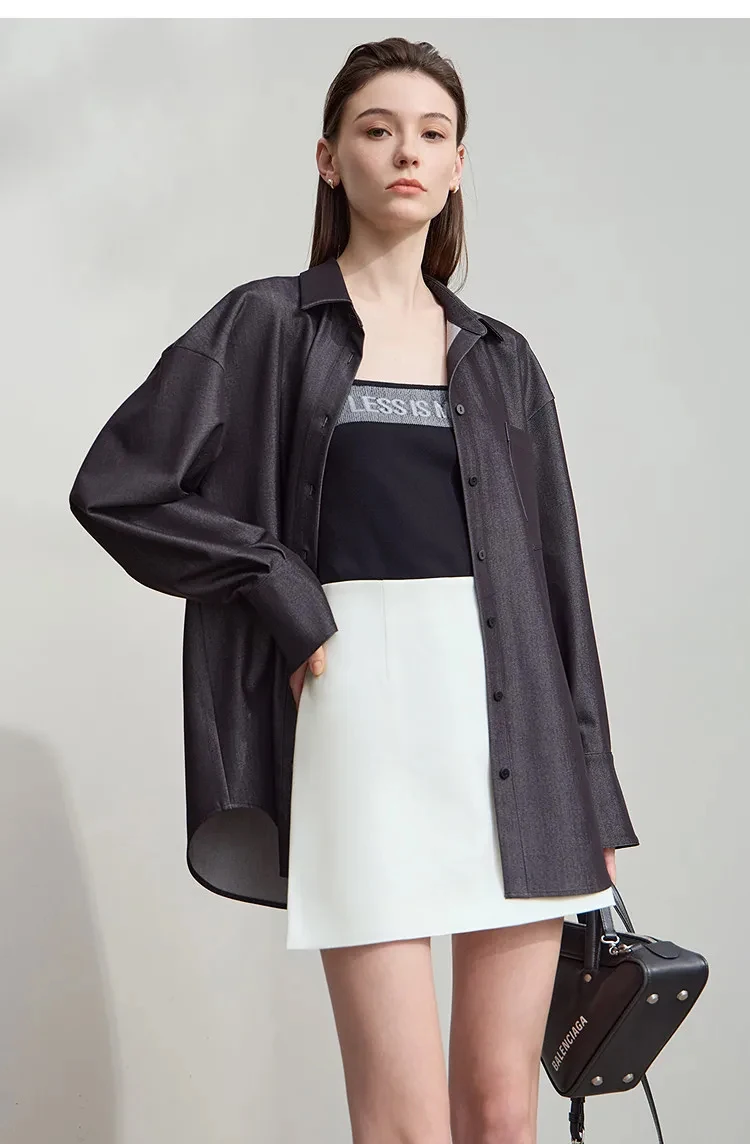 AMII Minimalist Casual Shorts Skirts Women High Waist 2026 Summer Fashion Office Lady Commuter A-Line Mini Skirt 12343035