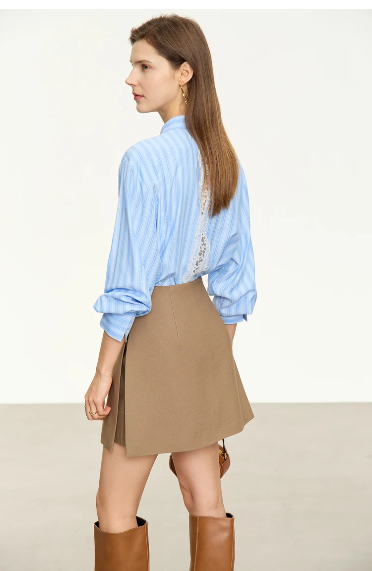 AMII Minimalist Casual Shorts Skirts Women High Waist 2026 Summer Fashion Office Lady Commuter A-Line Mini Skirt 12343035