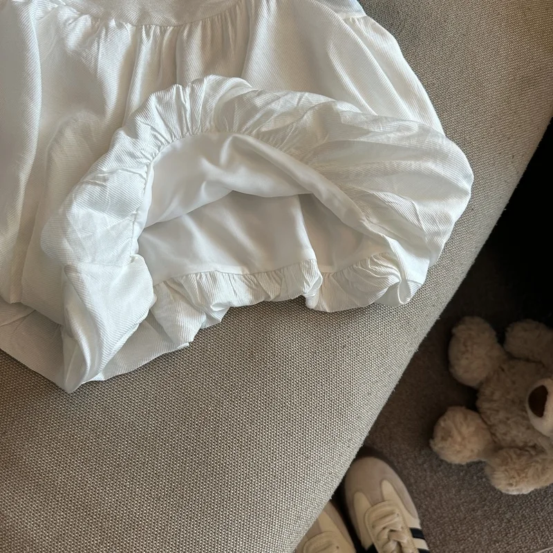 MEXZT Streetwear Belt Shorts Women Fashion Black High Waist Bud Shorts Summer Korean White Casual Design A Line Short Pants New