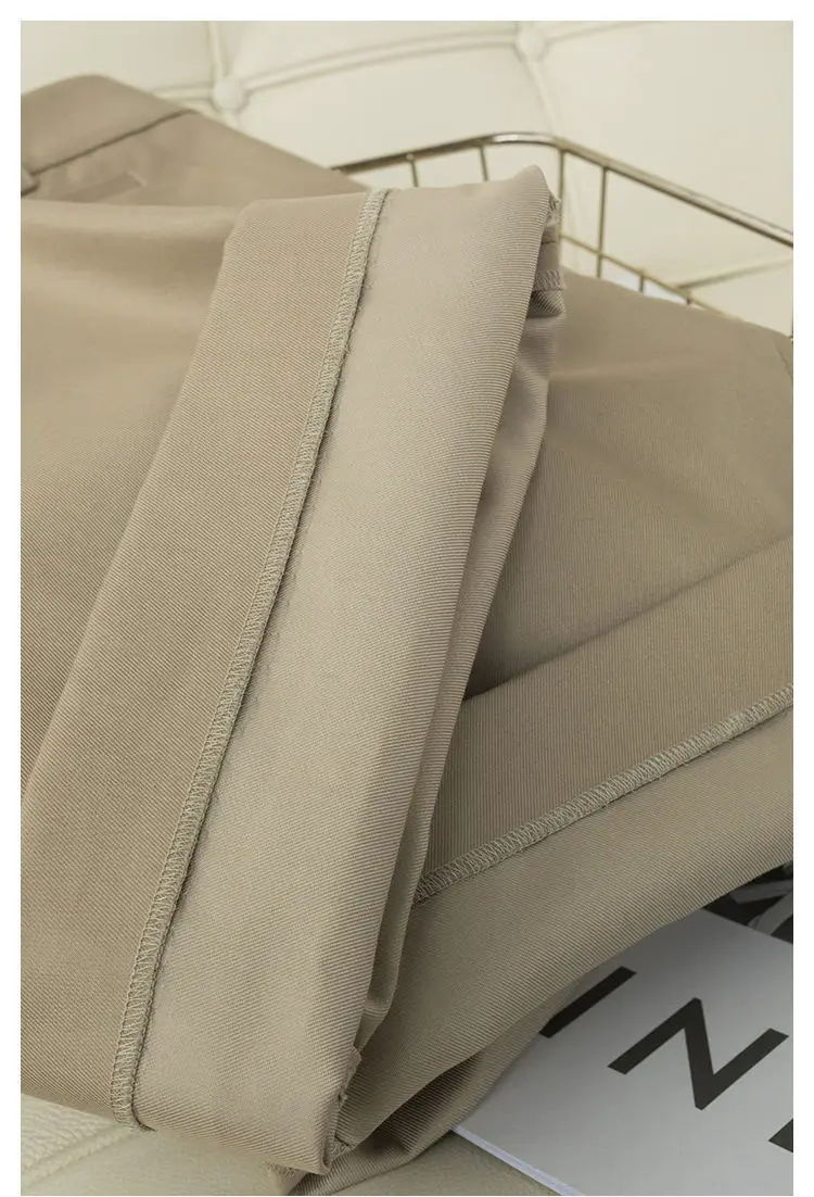 Women's Summer Shorts High Waist Knee Length Straight Pants with Belt Office Khaki White Black Casual Short Pants Women Fashion