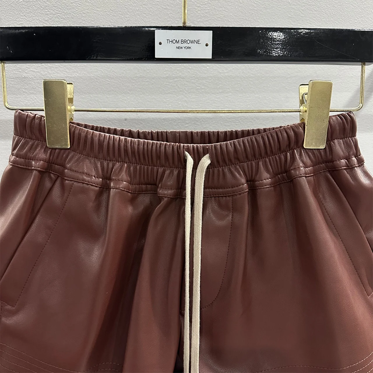 Owen Seak Women‘s Casual Short Mini Slim Fit PU Leather Summer Gothic Women High Street Outdoor Wear Trumpet Mermaid Black Short