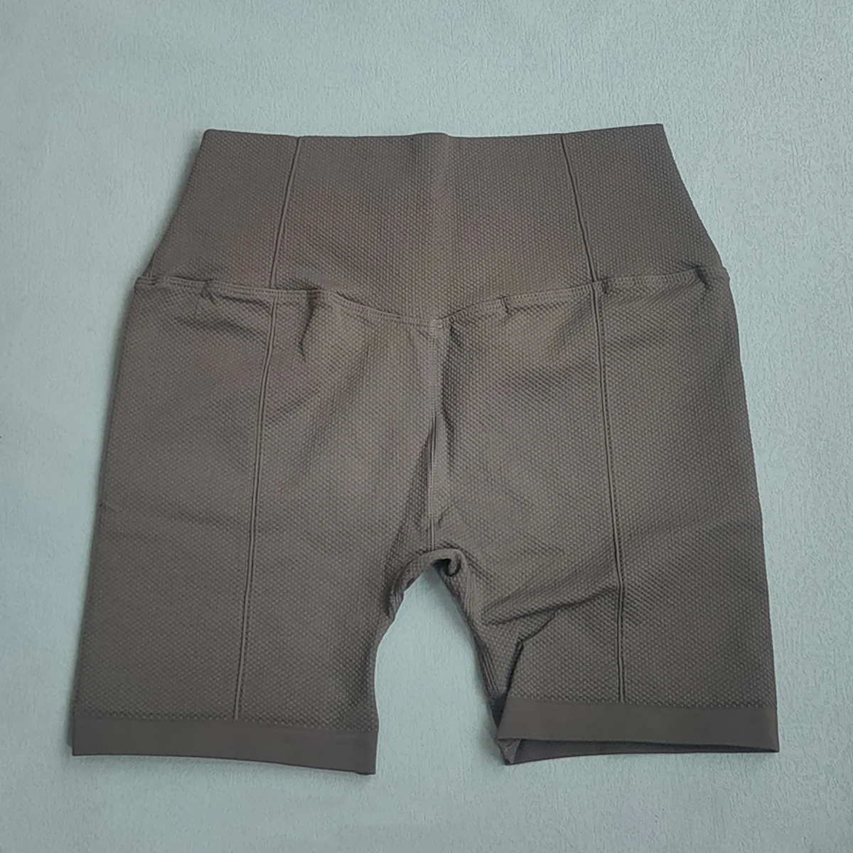 Seamless Yoga Shorts Checkered Pattern Breathable Fitness Shorts Gym Scrunch Butt Leggings Shorts Workout Sports Push Up Shorts