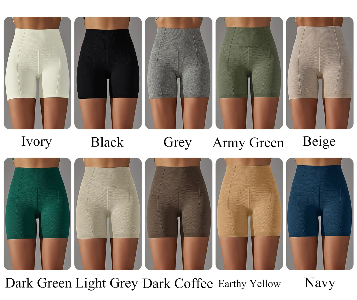 Seamless Yoga Shorts Checkered Pattern Breathable Fitness Shorts Gym Scrunch Butt Leggings Shorts Workout Sports Push Up Shorts
