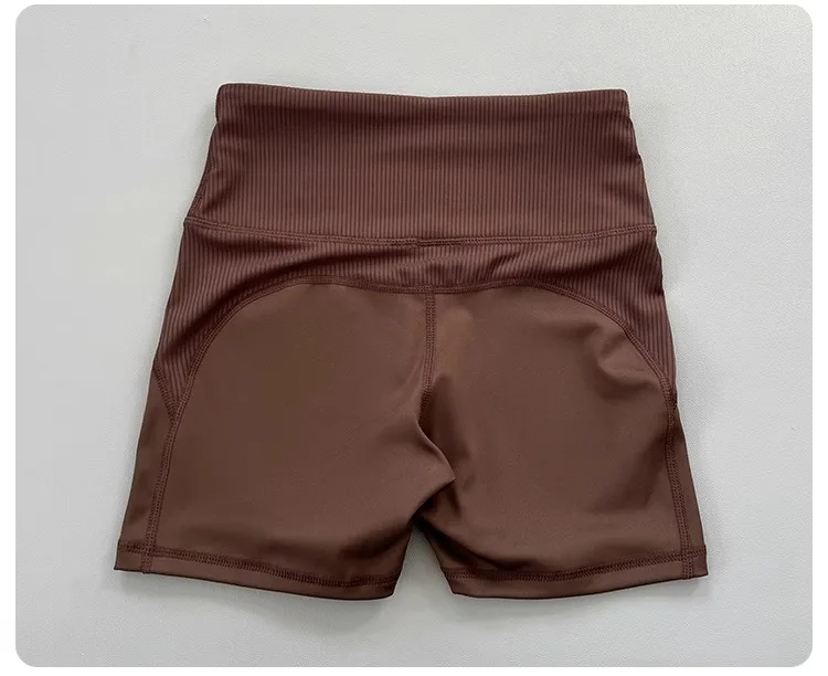 Naked Sports Three Quarter Pants for Women Summer Outdoor Running Quick Drying Fitness Shorts High Waisted Yoga Pants