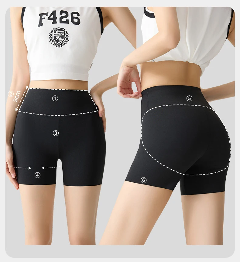BIVIGAOS Summer Multicolor High Waist Sharkskin Mini Shorts Women Sexy Tight Casual Hot Shorts Thin Sport Fitness Biker Shorts