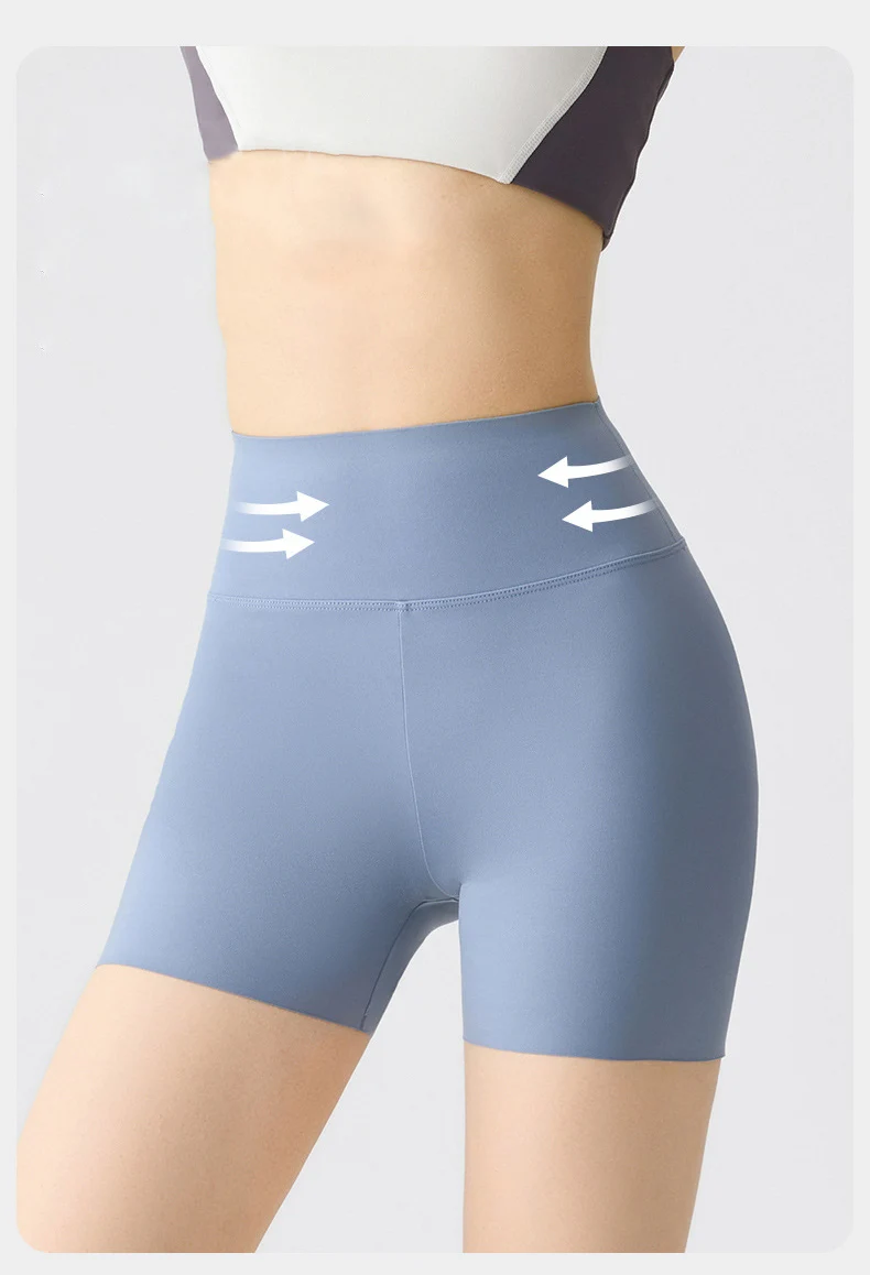 BIVIGAOS Summer Multicolor High Waist Sharkskin Mini Shorts Women Sexy Tight Casual Hot Shorts Thin Sport Fitness Biker Shorts